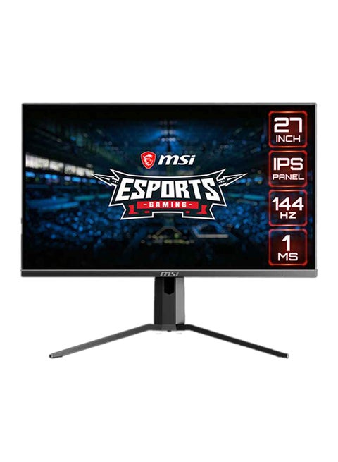 Optix MAG273R 27" Gaming Monitor – Full HD (1920×1080), IPS Panel, 144Hz Refresh Rate, 1ms Response Time, AMD FreeSync Premium, 98% DCI-P3, 250 Nits, HDR Ready, HDMI 2.0b & DisplayPort 1.2a, USB Hub, Adjustable Stand, RGB Mystic Light, VESA Mount Black