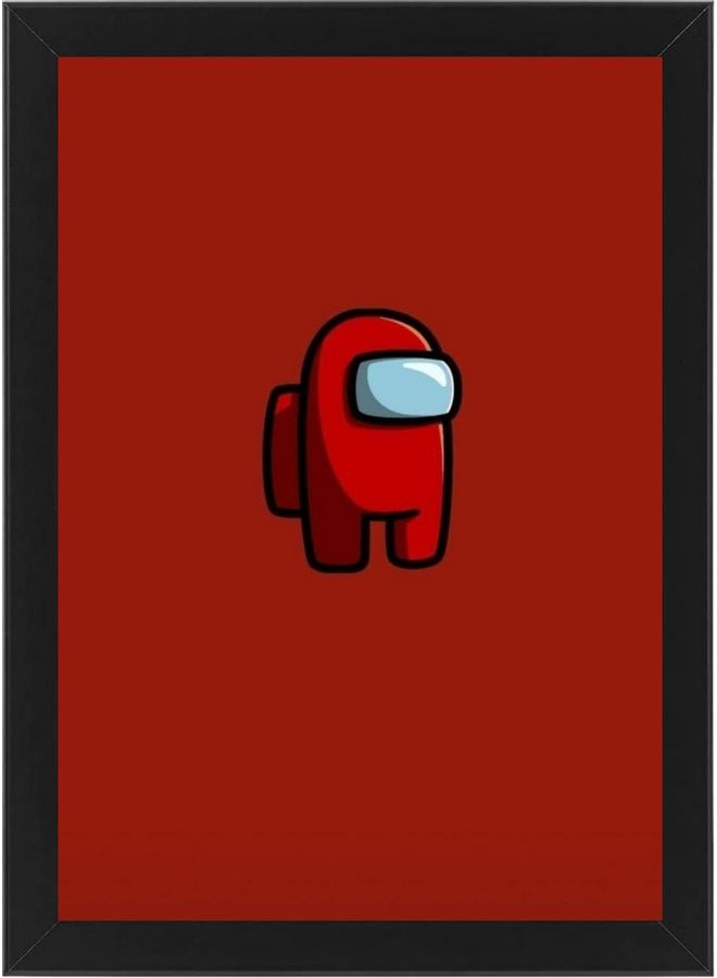 Framed Wall Art Print Red 21x30cm