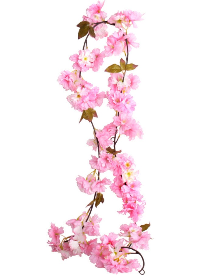 Artificial Sakura Leaf Rattan Pink 177cm - Image 1