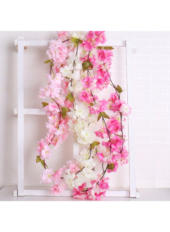 Artificial Sakura Leaf Rattan Pink 177cm - Image 2
