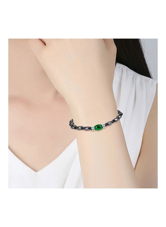 Magnet Stone Stretch Beaded Bracelet - Image 2