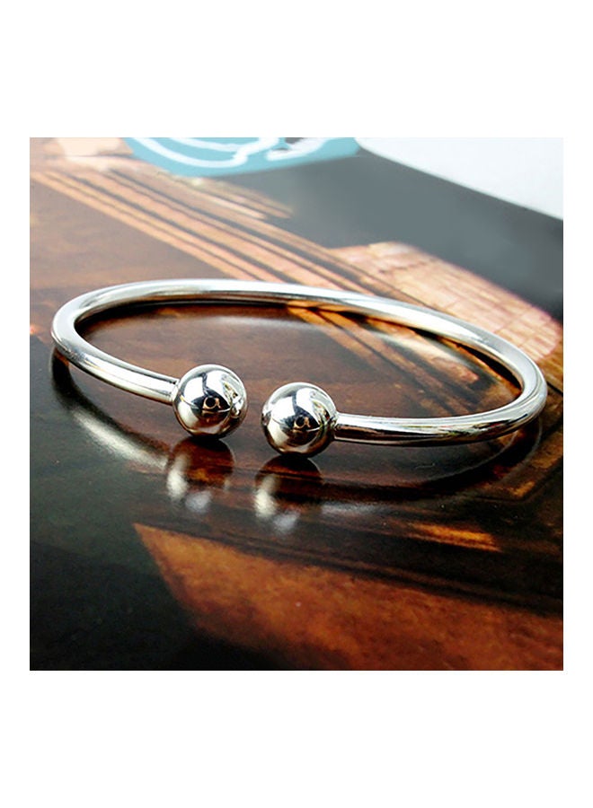 Plated Open Hand Cuff Bracelet - Image 2