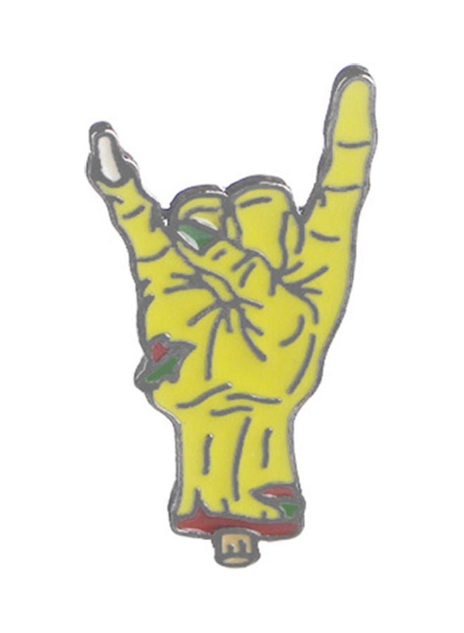 Mummy Monster Hand Enamel Shirt Collar Brooch Pin - Image 1