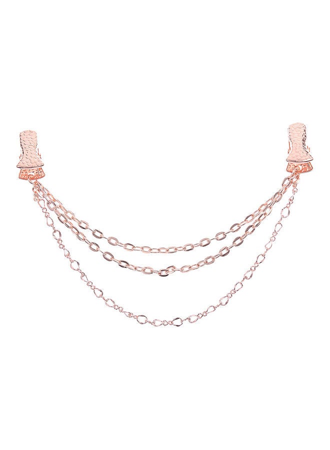 Multilayer Chain Duck Clasp Clothes Collar Shawl Cardigan Clip