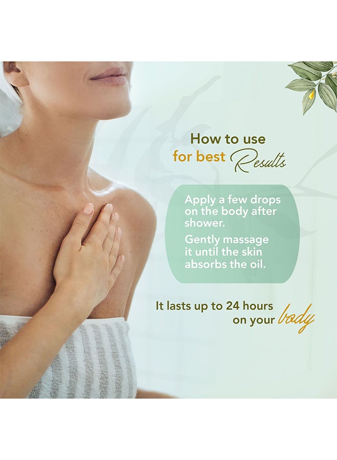 Khan AL Saboun Organic Green Tea and Lemongrass Aromatherapy Body Oil 80ml - Image 5