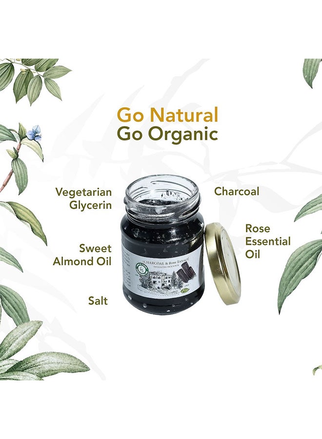 Organic Exfoliating Face Scrub Charcoal 140grams