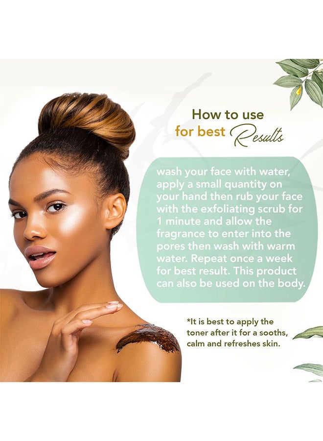 Organic Exfoliating Face Scrub Charcoal 140grams