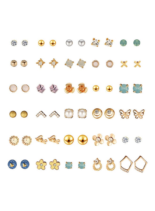 Generic - 30-Pairs Geometry Ear Studs - Image 1