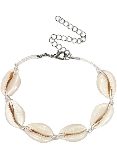 Bohemian Cowrie Shell Charm Woven Bracelet