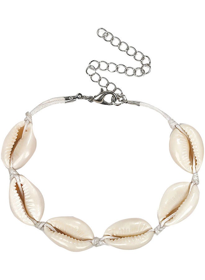 Bohemian Cowrie Shell Charm Woven Bracelet