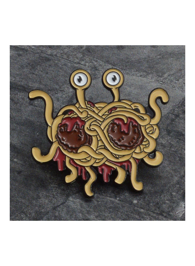 Flying Spaghetti  Denim Jacket Lapel Button Brooch Pin - Image 5