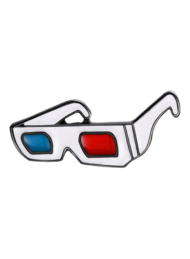 3-Piece Cartoon Glasses Sneaker Enamel Badge Brooch Pin - Image 4