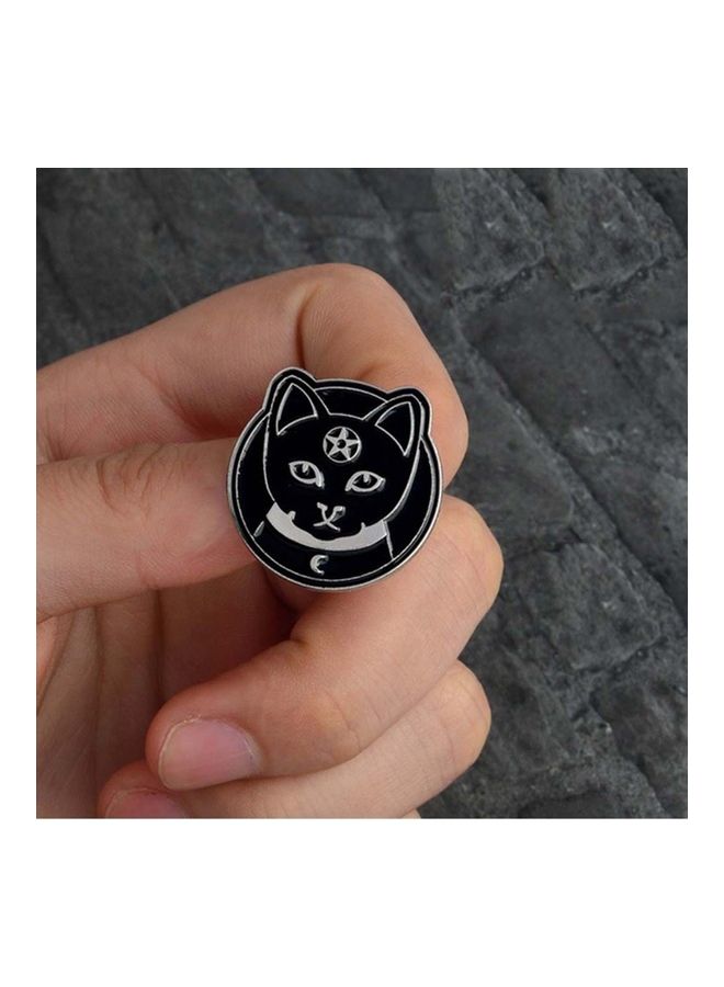Coffin Cat Brooch Pin For Women 