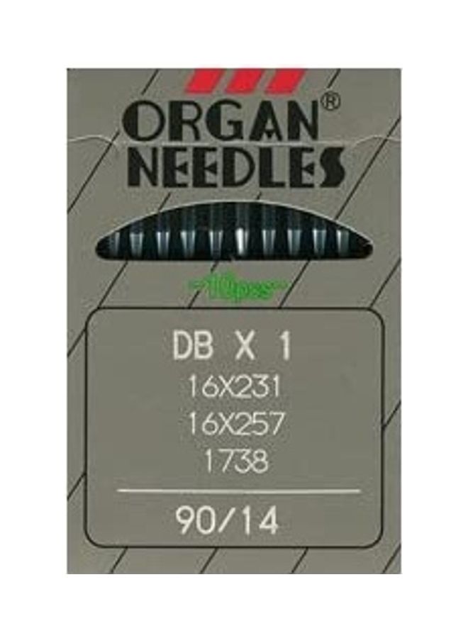 أورجن طقم إبر حياكة صناعية مكون من 10 قطع فضي 4بوصة