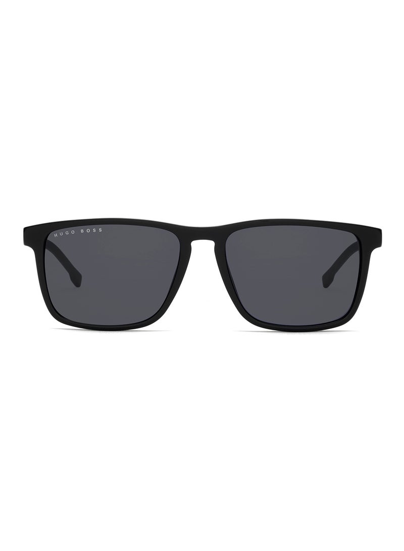 HUGO BOSS - Men's Rectangular Sunglasses - Lens Size: 55 mm - Image 1