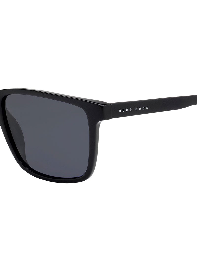 HUGO BOSS - Men's Rectangular Sunglasses - Lens Size: 55 mm - Image 1