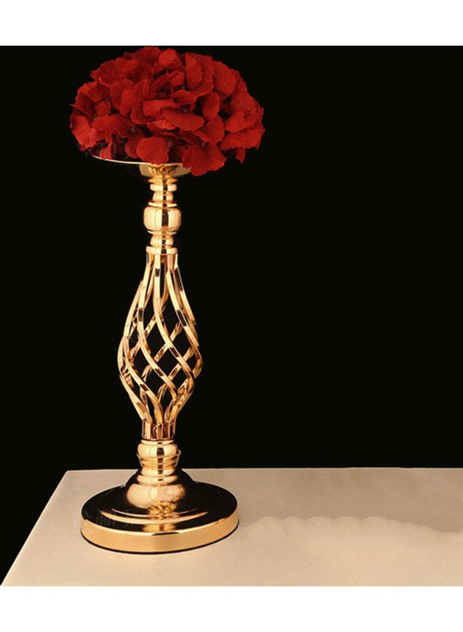 حامل شموع وأزهار للزينة ذهبي - Image 5