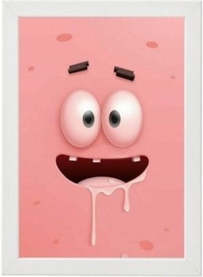 Framed Wall Art Print Pink 21x30cm