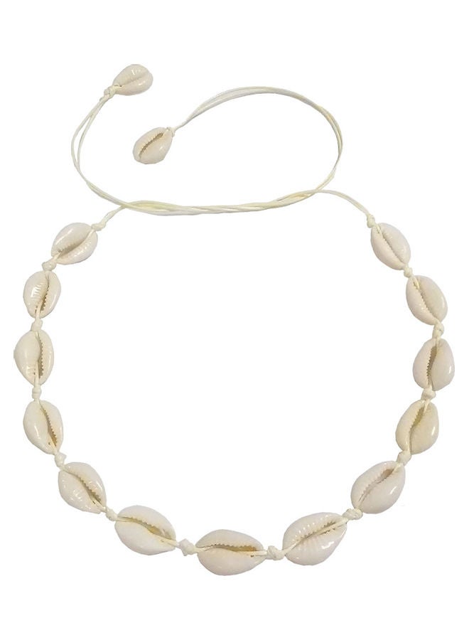 Sea Shell Charm Handmade Woven Choker Necklace
