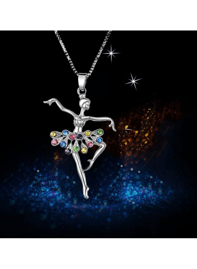 Lady Ballerina Pendant Necklace - Image 2