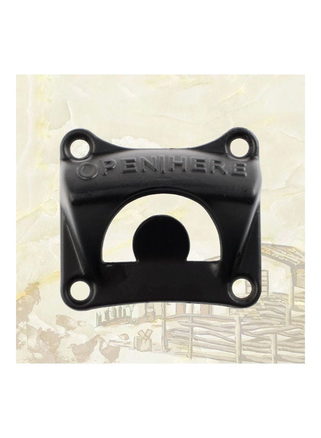 Wall Mounted Bottle Cap Opener Black - Image 2