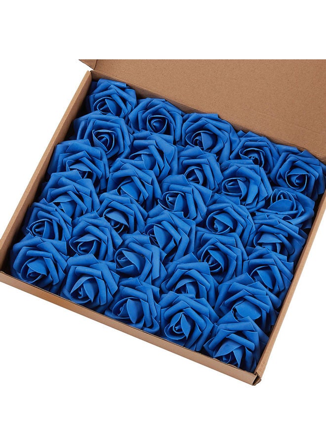 30-Piece Artificial Rose Flower Set Sapphire Blue  - Image 1