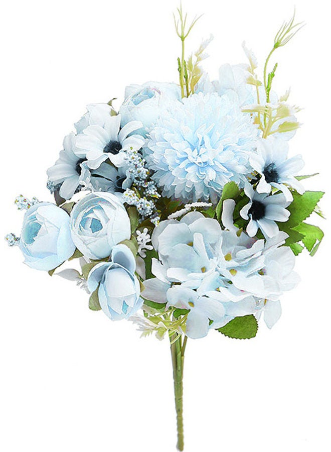 Decorative Artificial Flower Turquoise Blue - Image 1