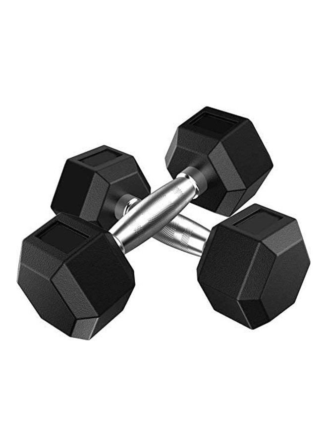 أتش برو طقم دمبل سداسي الشكل مكون من قطعتين 2x3كيلوجرام - Image 1
