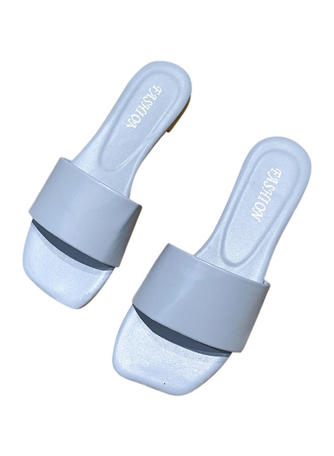 Lightweight Soft Simple Slippers Blue - Image 1