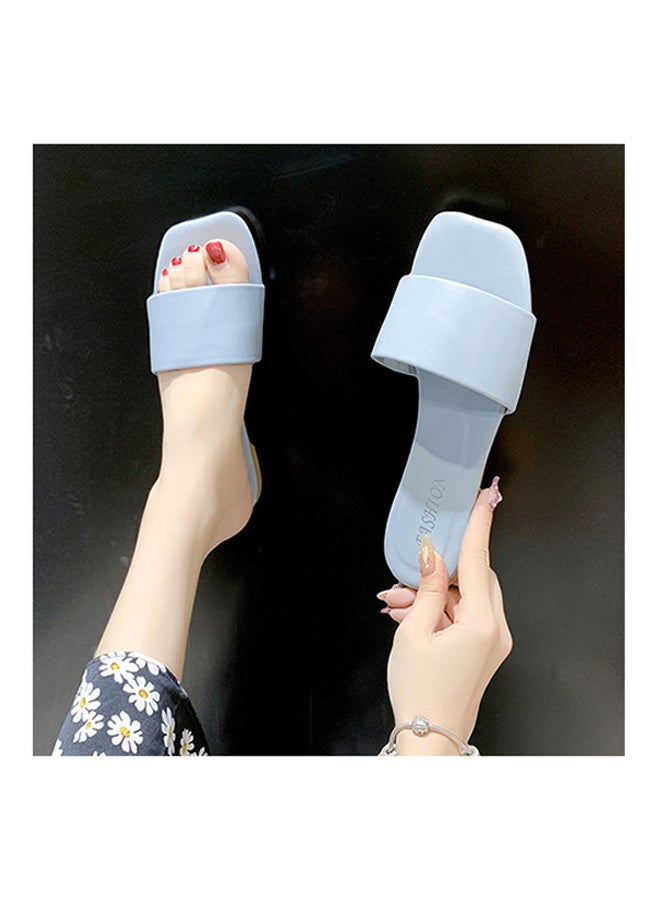 Lightweight Soft Simple Slippers Blue - Image 3