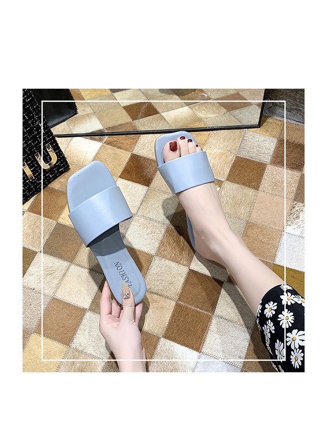Lightweight Soft Simple Slippers Blue - Image 5