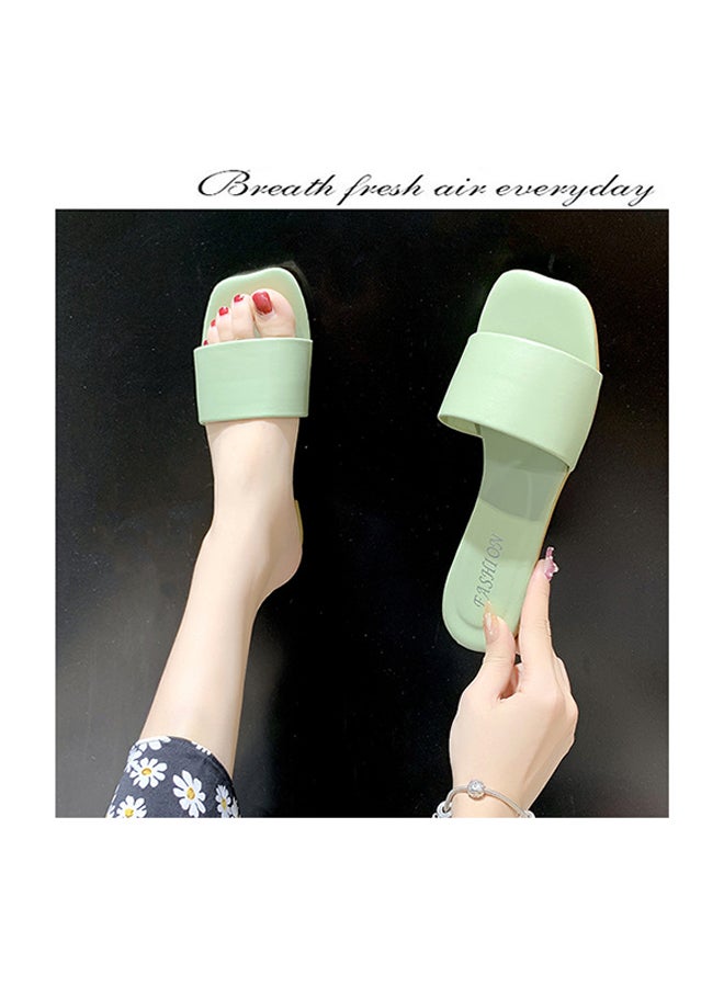 Generic - Lightweight Soft Simple Slippers Green - Image 1