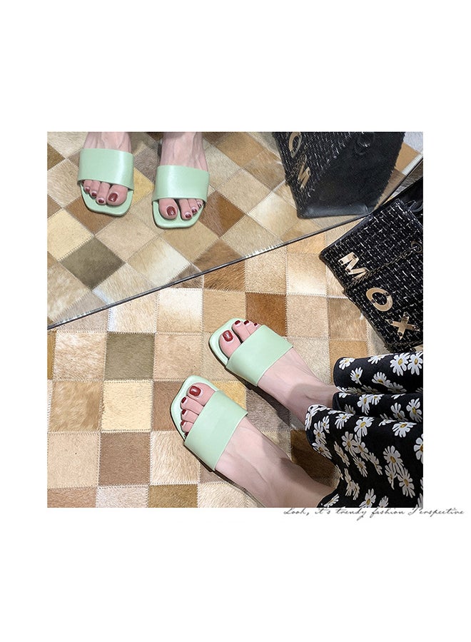 Generic - Lightweight Soft Simple Slippers Green - Image 1