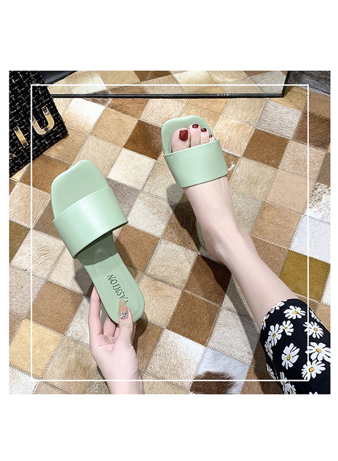 Generic - Lightweight Soft Simple Slippers Green - Image 1