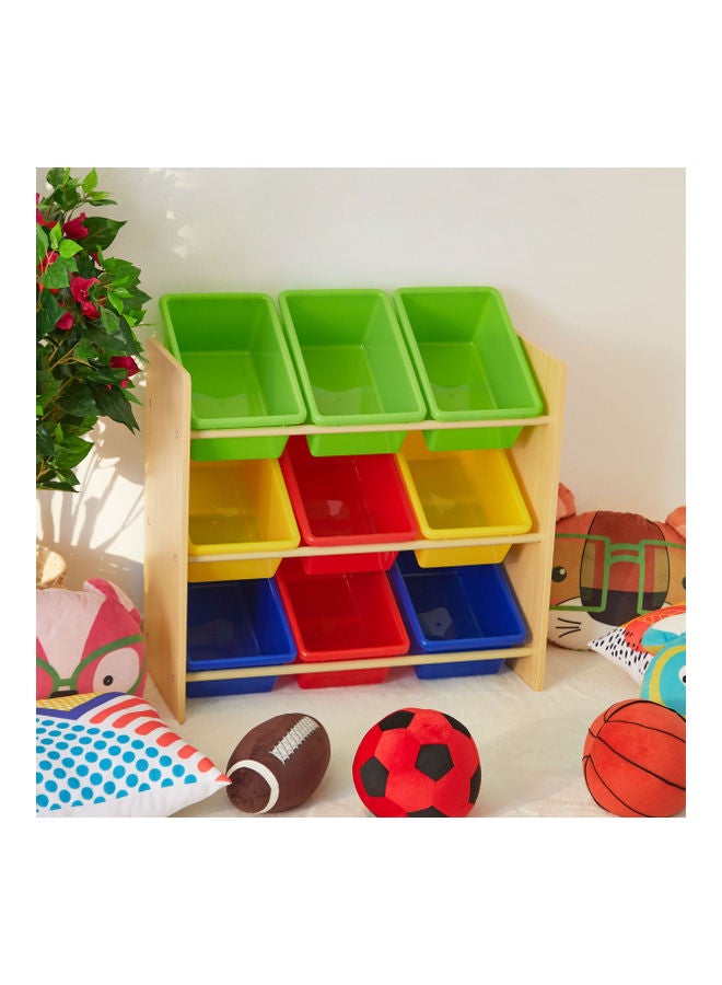 هوم بوكس رف تخزين ألعاب بـ9 صناديق من ستاش 60 x 65 x 26.5سم - Image 2