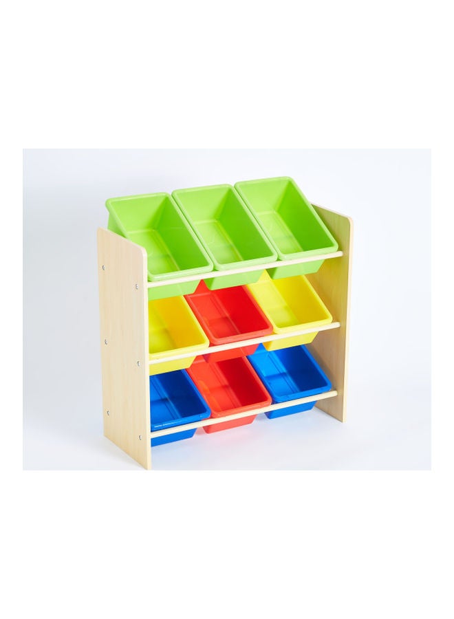 هوم بوكس رف تخزين ألعاب بـ9 صناديق من ستاش 60 x 65 x 26.5سم - Image 1