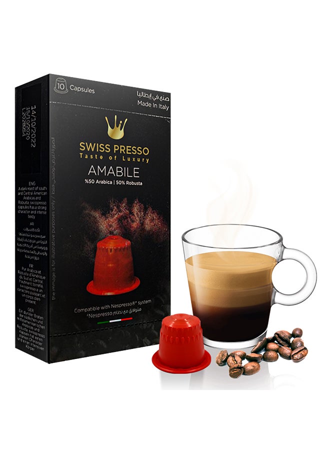 Swisspresso - Nespresso Compatible Espresso Machine With 120 Coffee Capsules 0.7 L 1255.0 W SCMF015 Black - Image 1