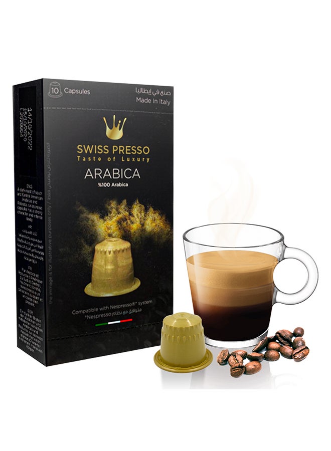 Swisspresso - Nespresso Compatible Espresso Machine With 120 Coffee Capsules 0.7 L 1255.0 W SCMF015 Black - Image 1