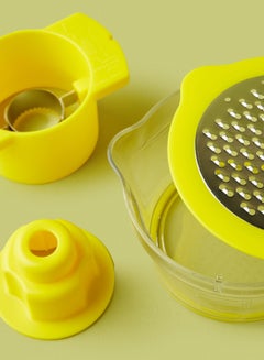 Noon East Corn Stripper And Grater - Manual - For Vegetables, Cheese, Garlic - Kitchen Accessories - Kitchen Tool - Yellow/Clear/Silver 14.9 x 13 x 8cm  - Image 2