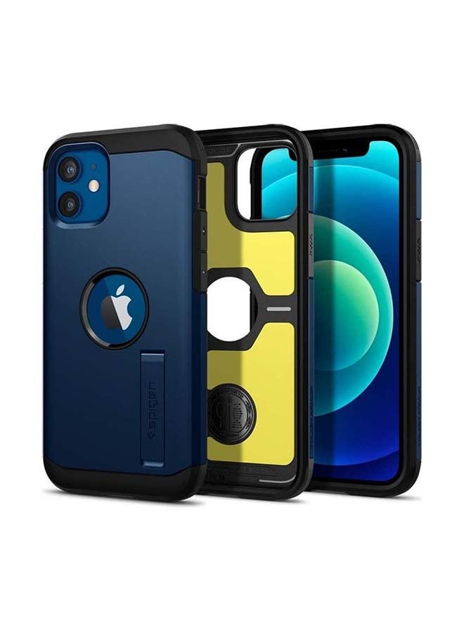 Spigen Tough Armor Protective Case Cover For iPhone 12 Mini With Extreme Impact Foam Navy Blue  - Image 1