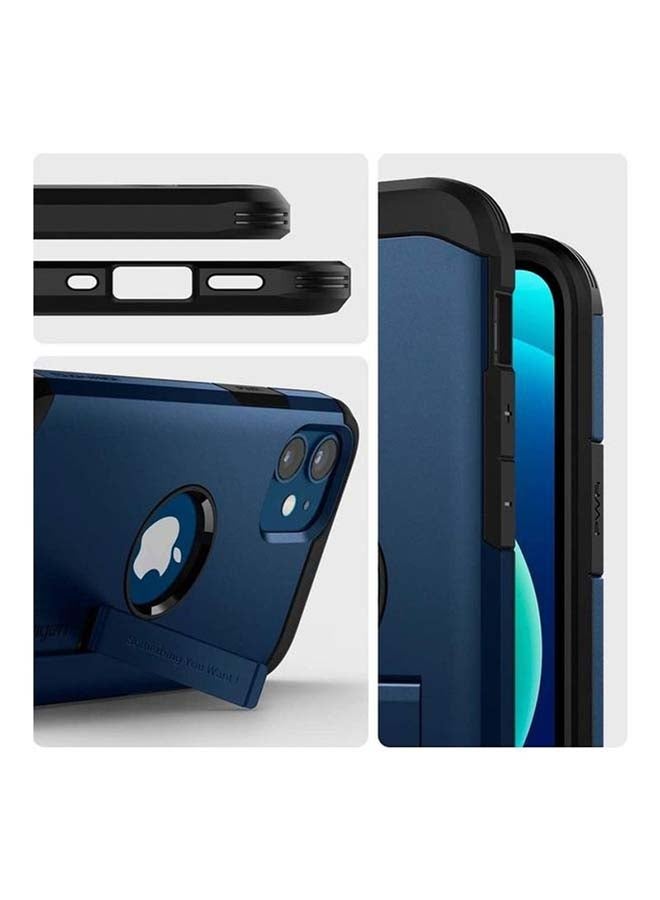 Spigen Tough Armor Protective Case Cover For iPhone 12 Mini With Extreme Impact Foam Navy Blue  - Image 3