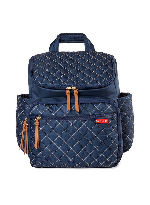 Diaper Bag Backpack Forma, Multi - Function Baby Travel With Changing Pad And Stroller Attachment, Navy