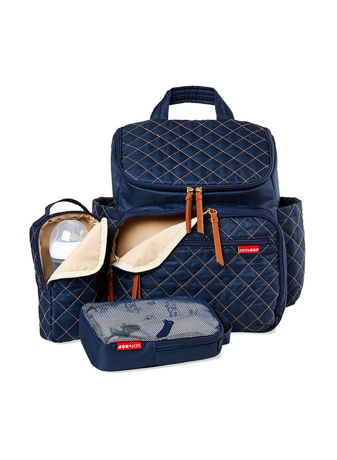 Skip Hop Diaper Bag Backpack Forma, Multi - Function Baby Travel With Changing Pad And Stroller Attachment, Navy  - Image 3