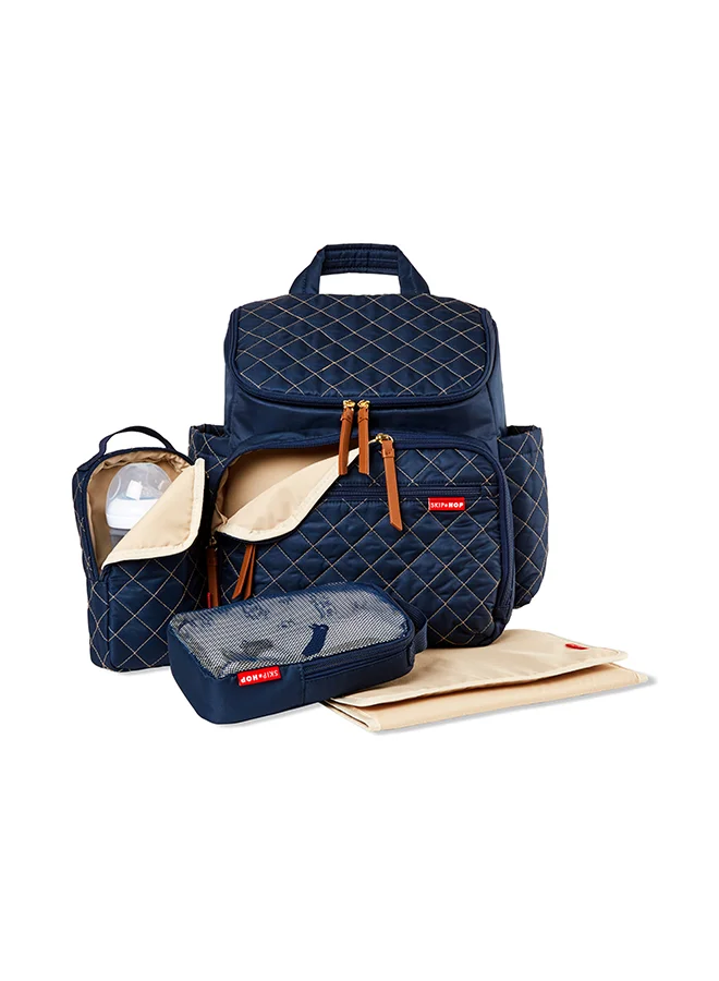 Skip Hop Diaper Bag Backpack Forma, Multi - Function Baby Travel With Changing Pad And Stroller Attachment, Navy