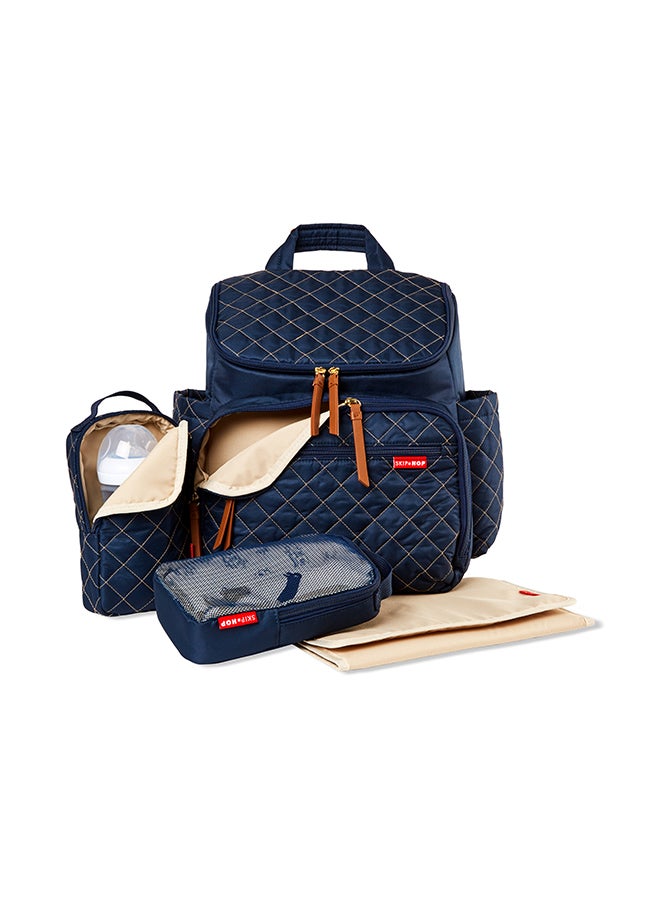Skip Hop Diaper Bag Backpack Forma, Multi - Function Baby Travel With Changing Pad And Stroller Attachment, Navy  - Image 4