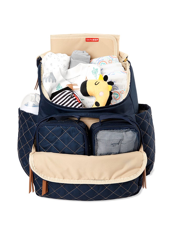 Skip Hop - Diaper Bag Backpack Forma, Multi - Function Baby Travel With Changing Pad And Stroller Attachment, Navy - Image 1