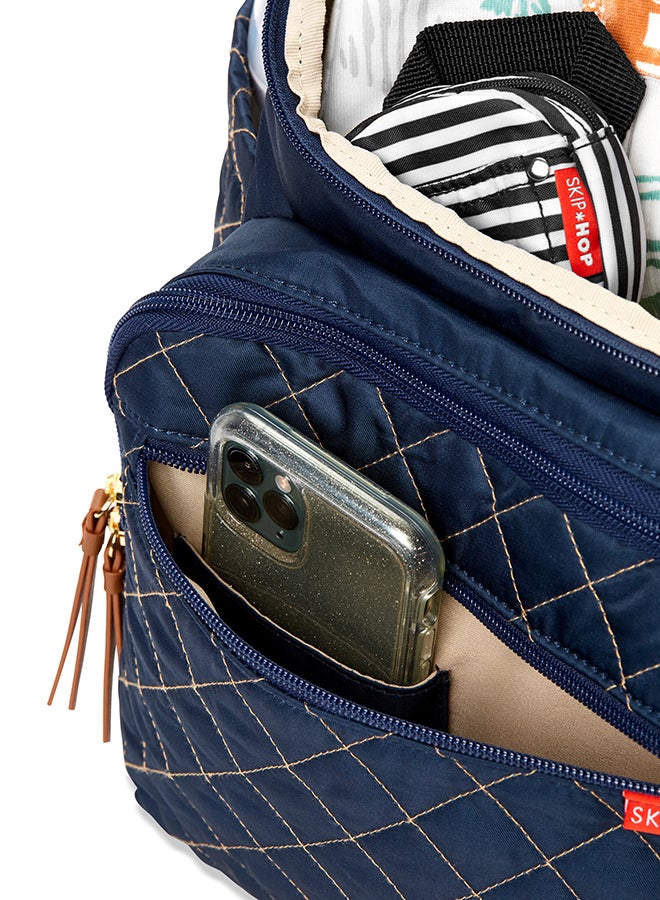 Skip Hop - Diaper Bag Backpack Forma, Multi - Function Baby Travel With Changing Pad And Stroller Attachment, Navy - Image 1