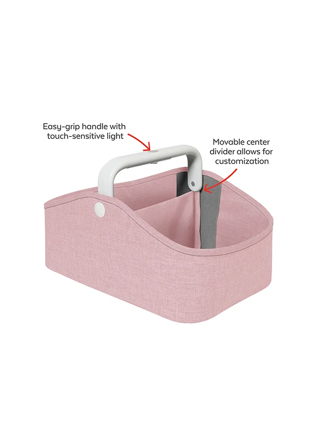 سكيب هوب Ultra Portable Light Up Diaper Caddy For Suitable From Birth, Pink, Grey, White