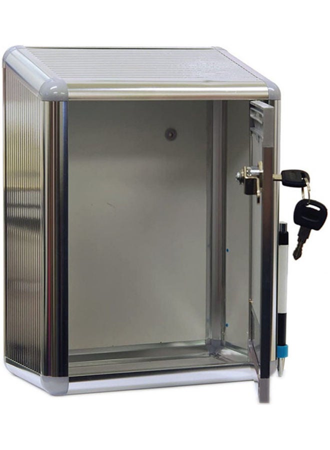 Delight Aluminium Suggestion Box Silver - Image 2