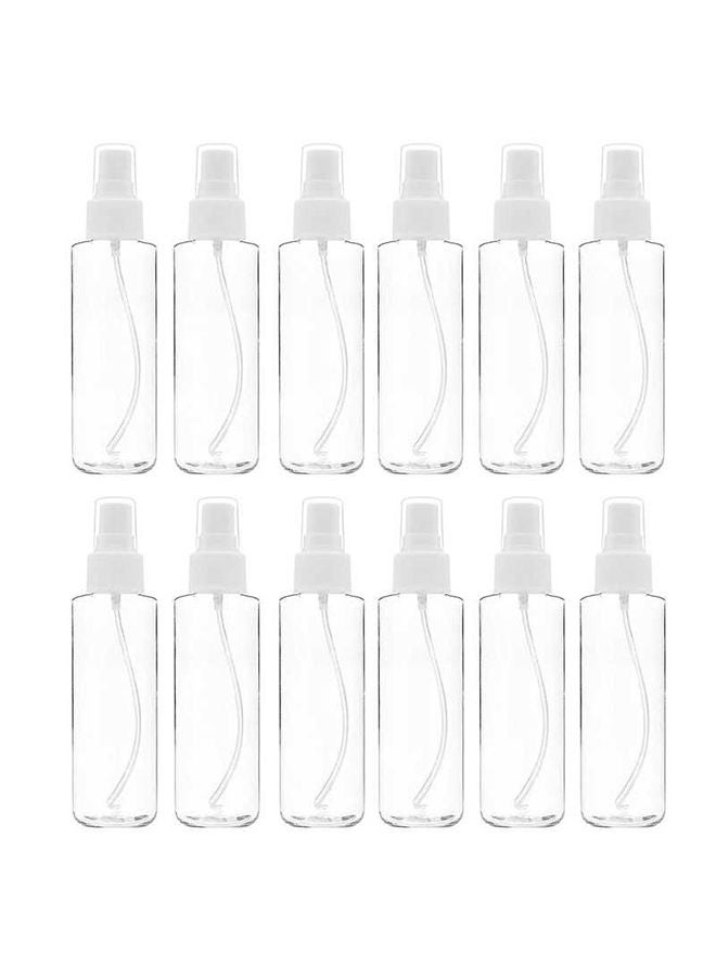Generic - 12-Piece Empty Spray Bottles Clear 100ml - Image 1